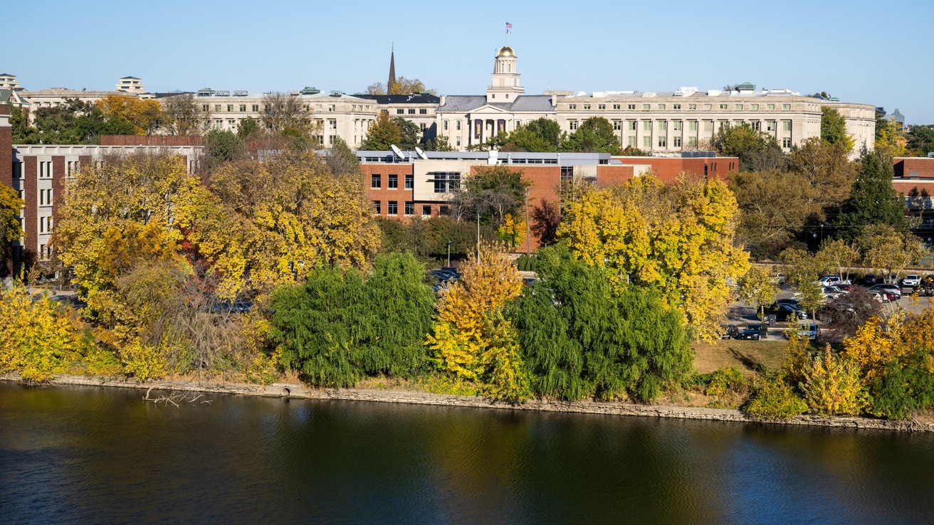 Downtown campus from west side of river